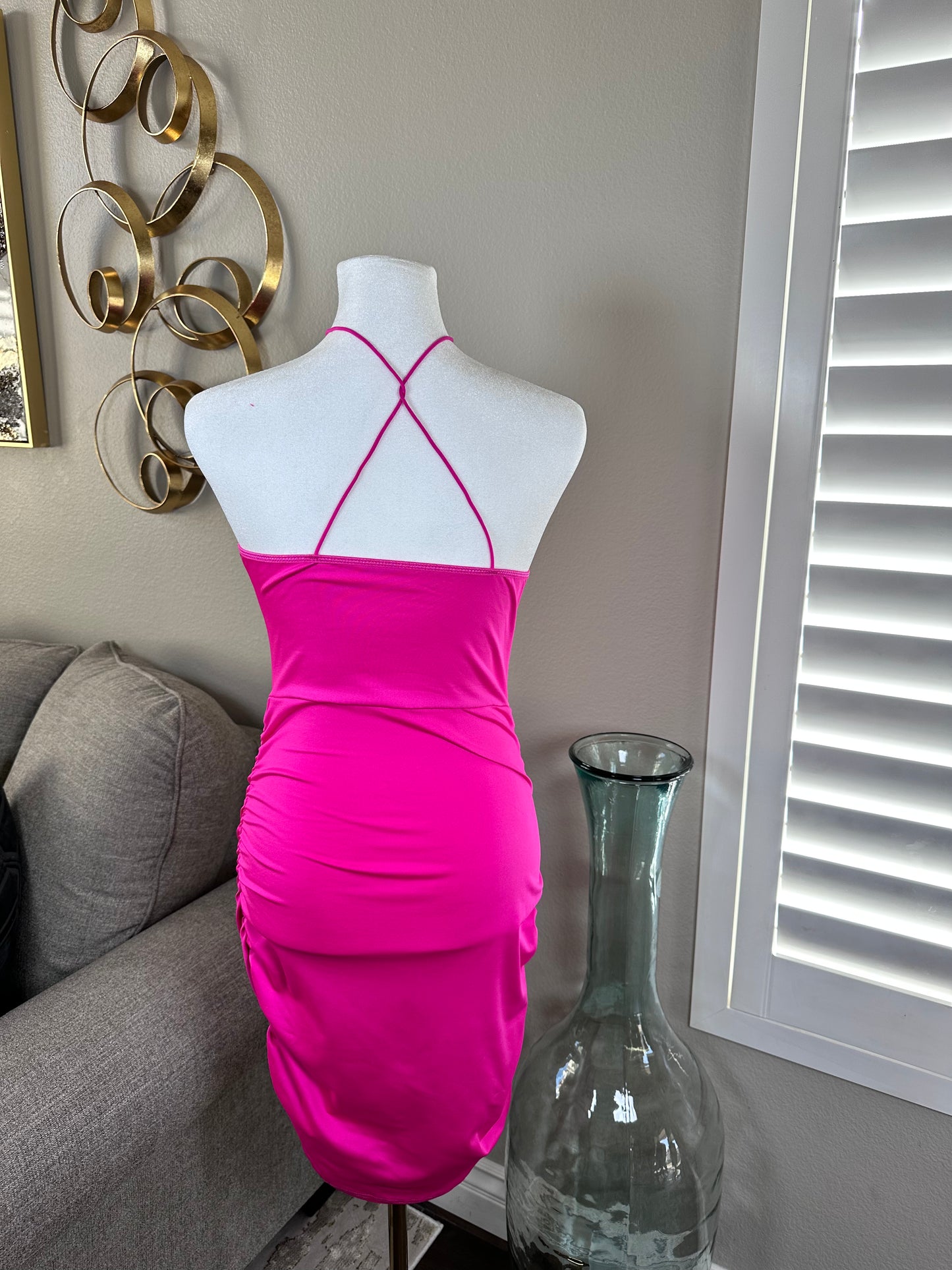 JULIETTE MESH PINK DRESS