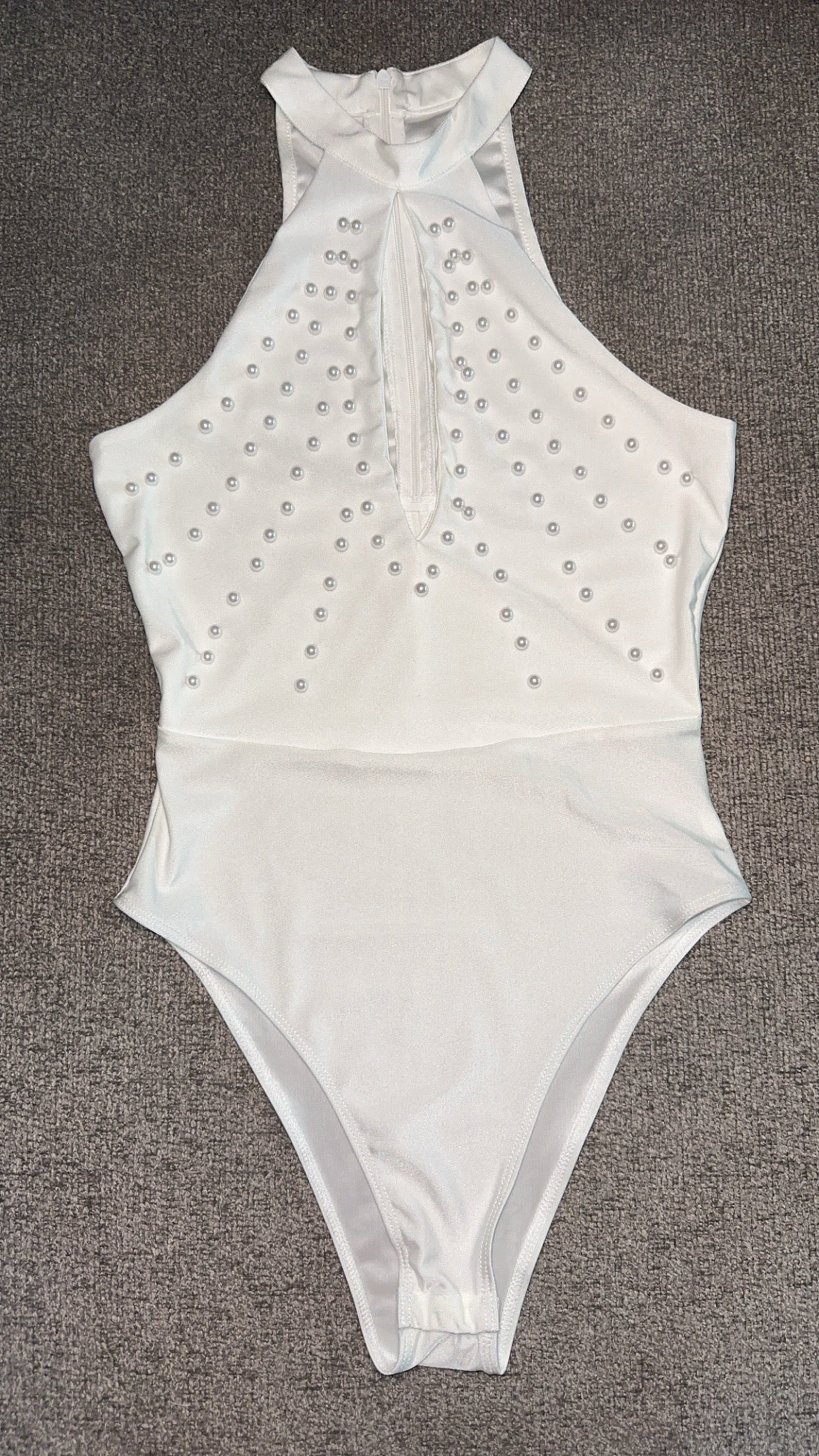 CHIC AND CLASSY PEARL BODY SUIT